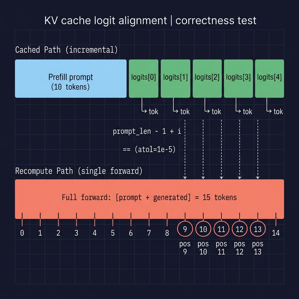 KV Cache Logit Alignment